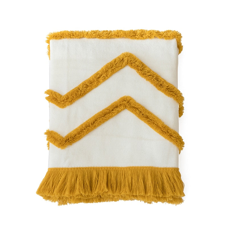 Sunset Tassel Throw