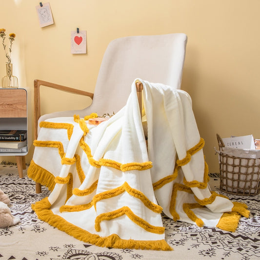 Sunset Tassel Throw