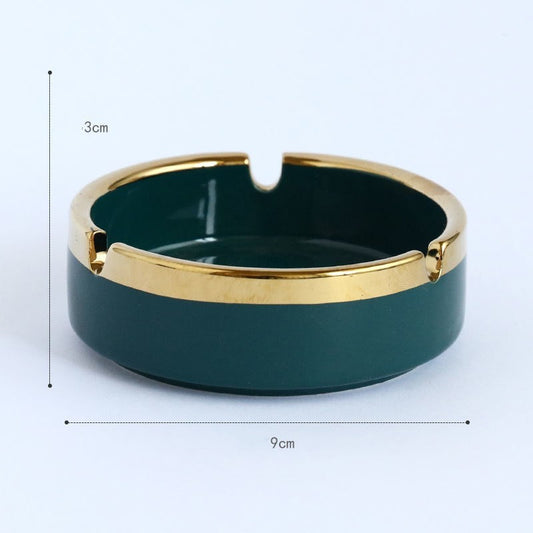 Emerald Gold Ashtray