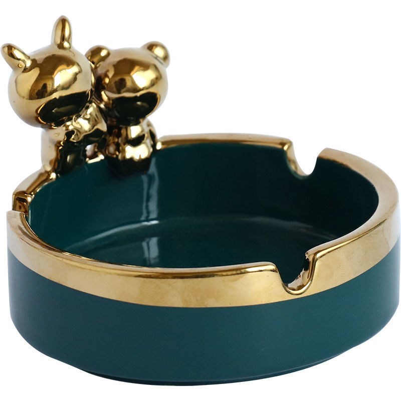 Emerald Gold Ashtray