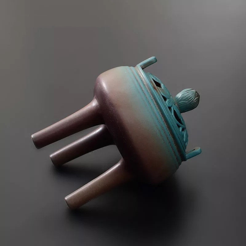 Antique Lotus Incense Burner