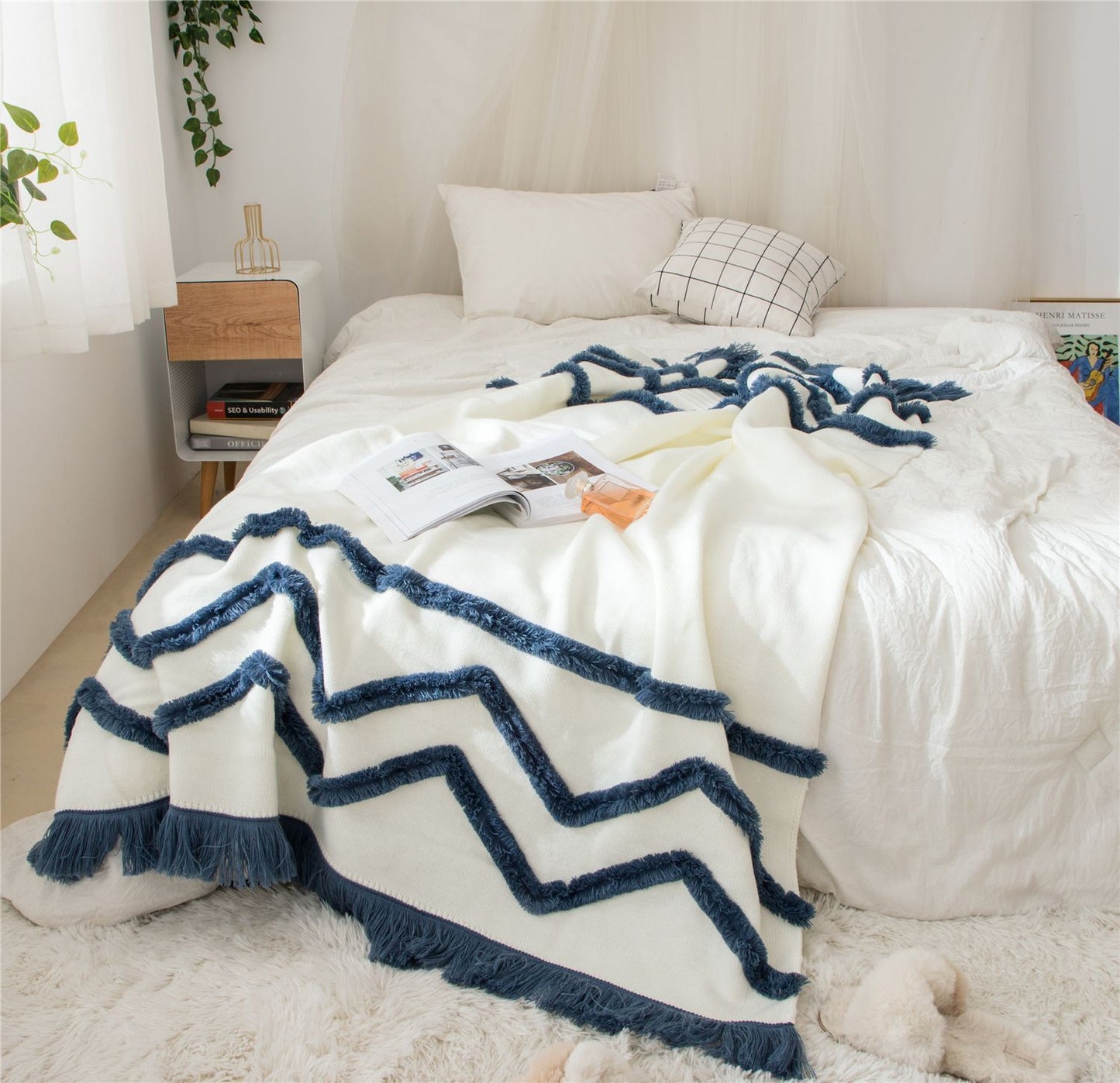 Sunset Tassel Throw