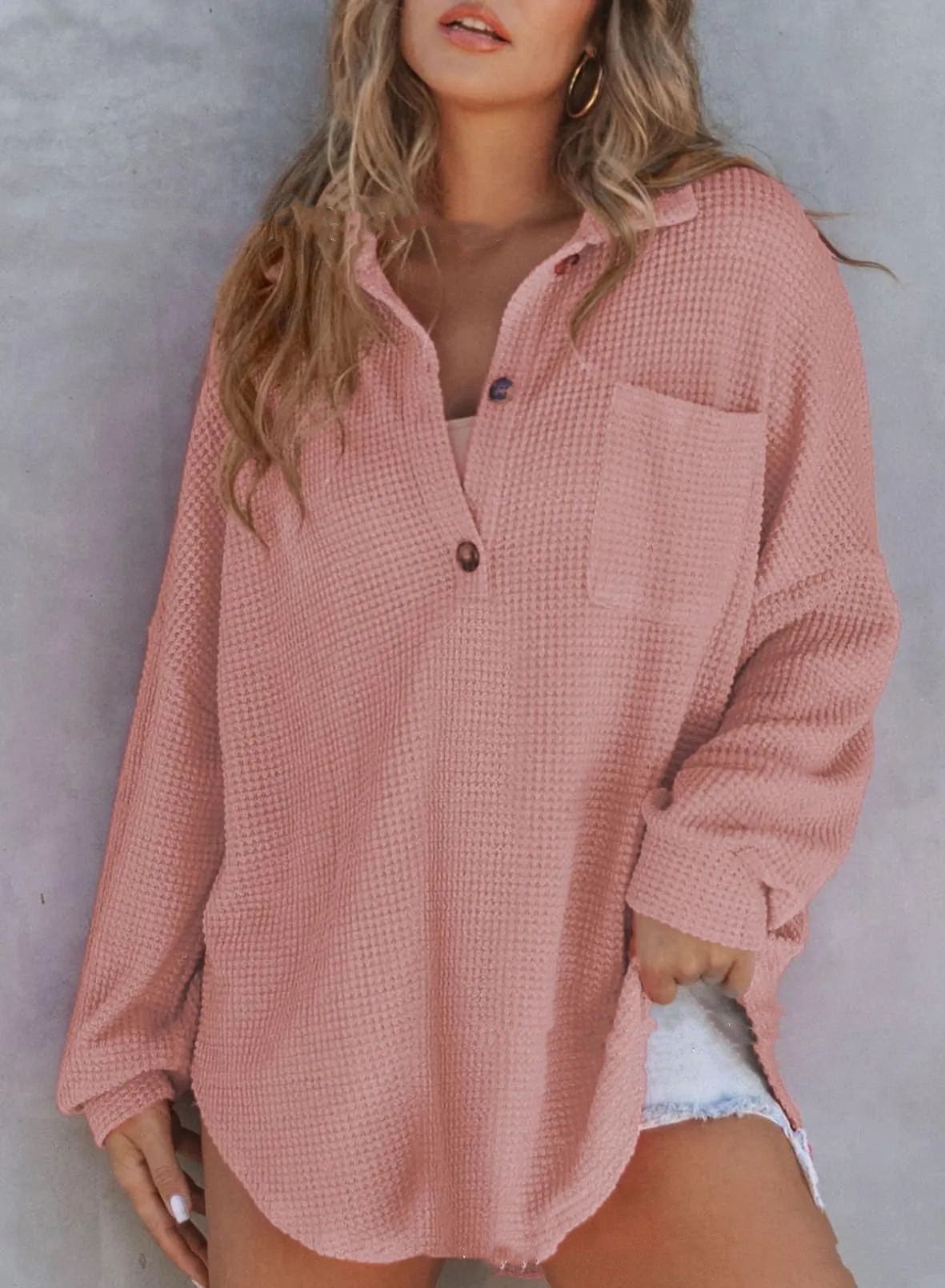 Cozy waffle Sweater