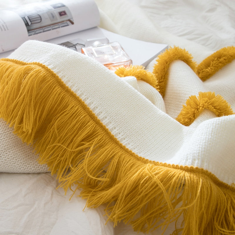 Sunset Tassel Throw