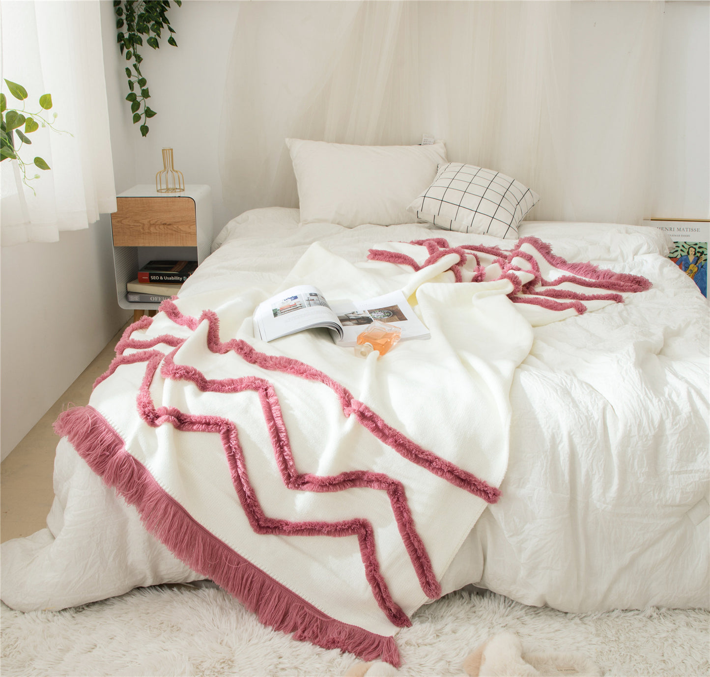 Sunset Tassel Throw