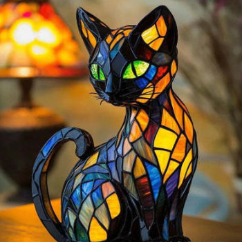 Resin Cat Lamp