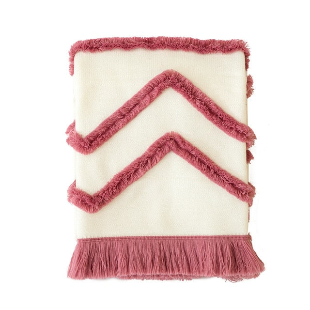 Sunset Tassel Throw