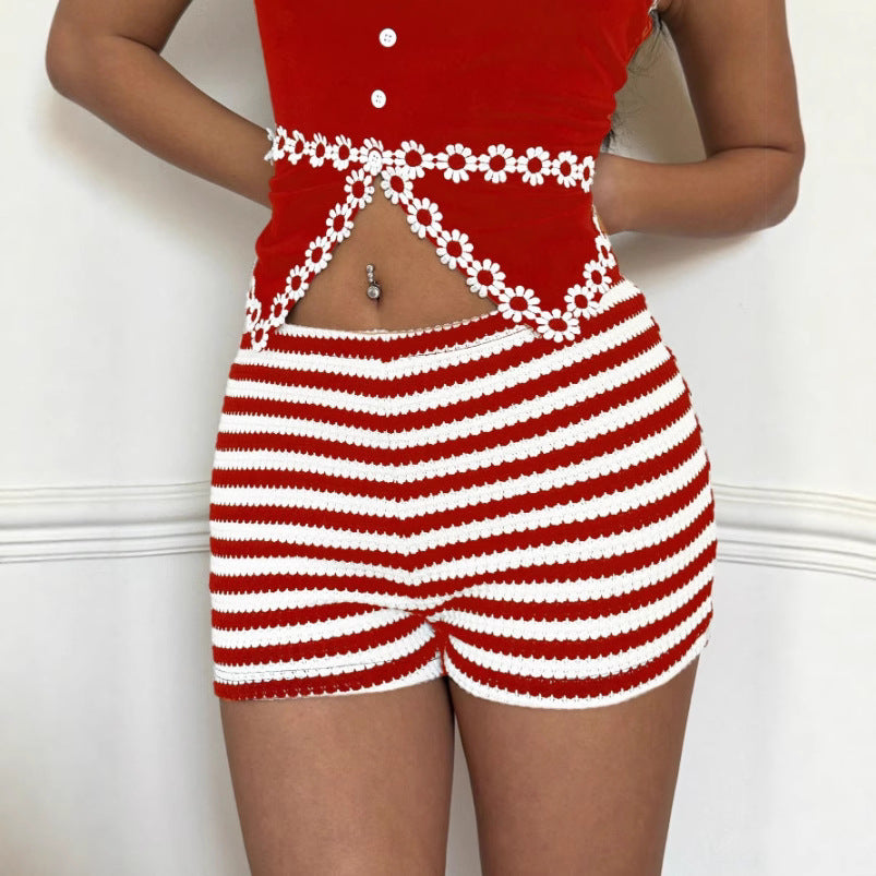 Rib knit Shorts
